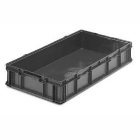 LEWISBINS ORBIS Stakpak SO4822-7 Plastic Long Stacking Container 48 x 22-1/2 x 7-1/4 Gray SO4822-7GRAY